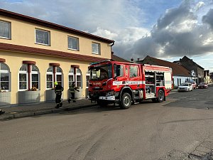 Požár sanatoria pro klienty s Alzheimerovou chorobou v Mělníku.