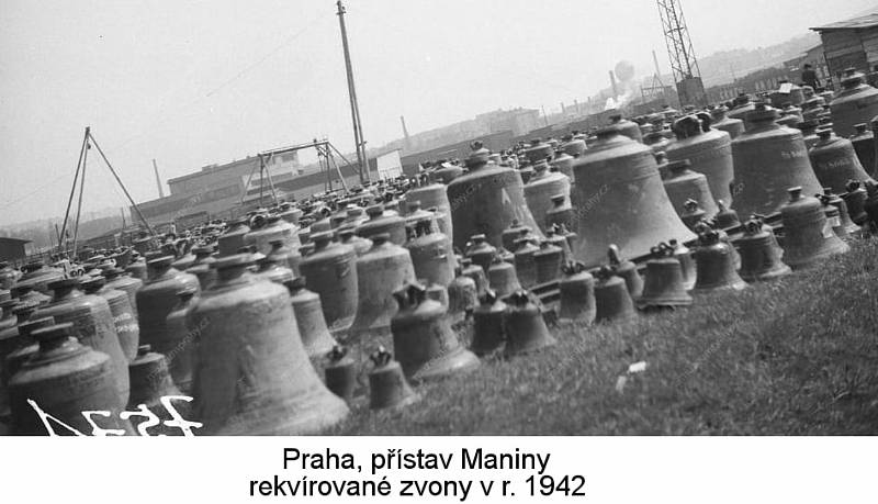 Praha - přístav Maniny, rok 1942