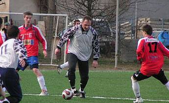 Z přátelského utkání Mšeno - Kokonín (1:4).