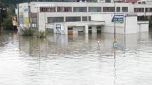 Povodeň v roce 2002 na Mělnicku – Kralupy nad Vltavou.