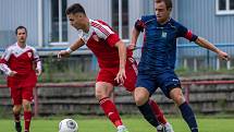 FK Neratovice/Byškovice - Sokol Brozany (v červeném); 4. kolo divize B; 31. srpna 2014