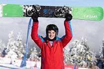 Snowboardista Aleš Polidor vyhrál na Olympiádě dětí a mládeže paralelní obří slalom.