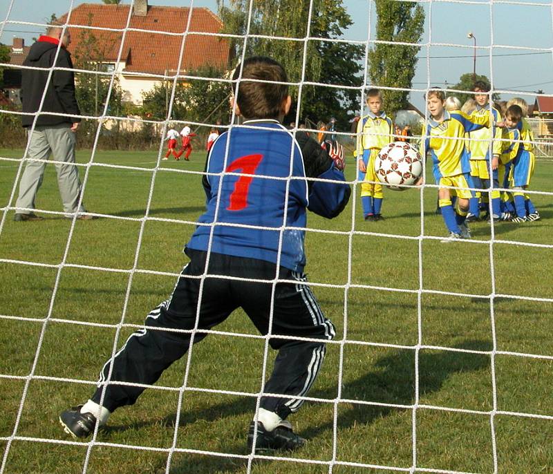 Ze sobotního turnaje mladších a starších přípravek v Byškovicích.