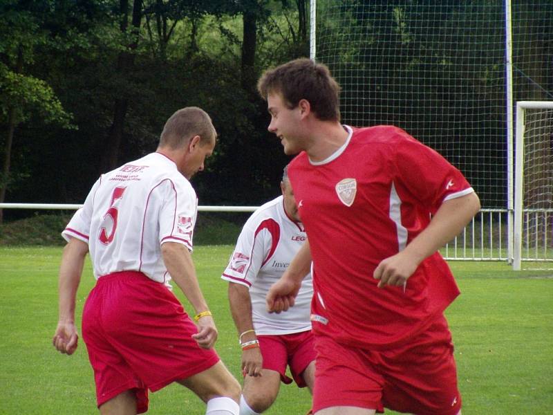 Do Velkého Borku přijeli slovenští fotbalisté a sehráli přátelská utkání se starou gardou a domácím výběrem