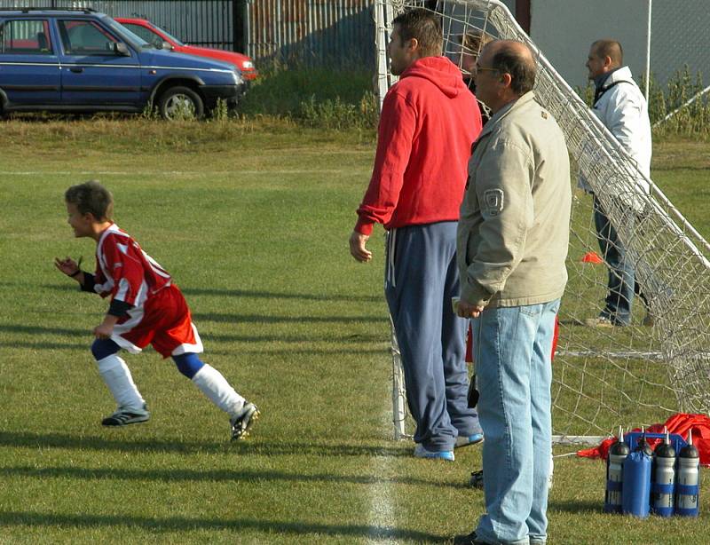 Ze sobotního turnaje mladších a starších přípravek v Byškovicích.