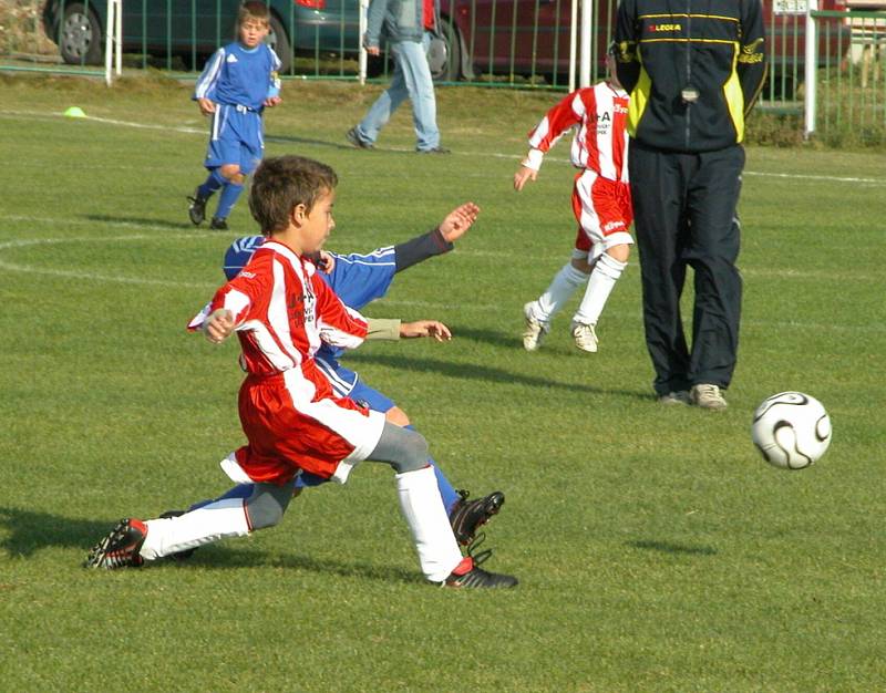 Ze sobotního turnaje mladších a starších přípravek v Byškovicích.