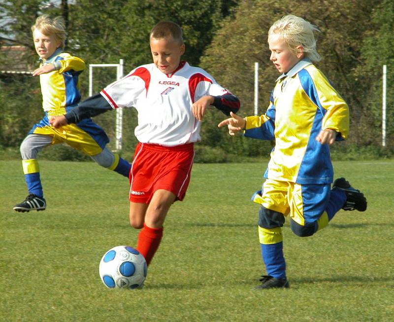 Ze sobotního turnaje mladších a starších přípravek v Byškovicích.