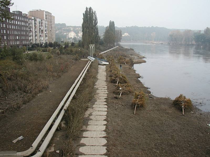 Povodeň v roce 2002 na Mělnicku – Kralupy nad Vltavou.