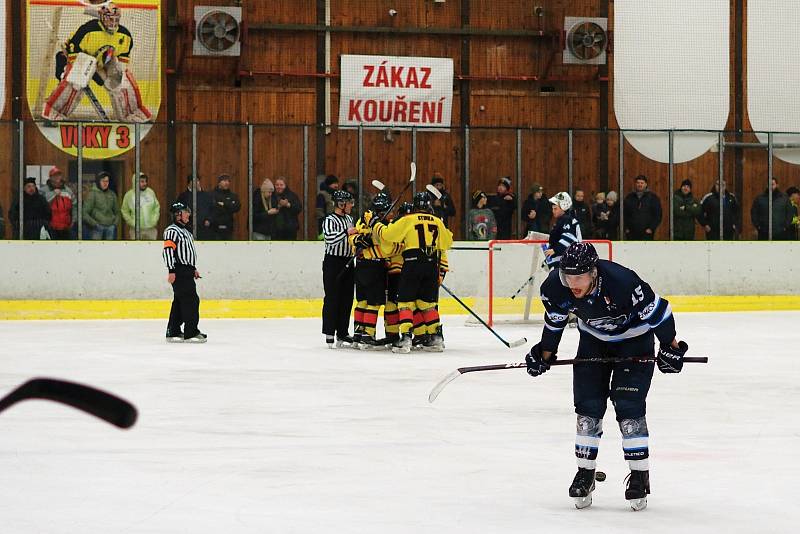 Krajská liga, 18. kolo: HC Junior Mělník - HK Kralupy (4:3), hráno 21. ledna 2023.