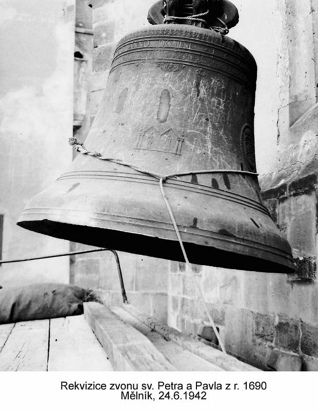 Zvony z mělnického chrámu sv. Petra a Pavla. Fotografie: Emil Synek