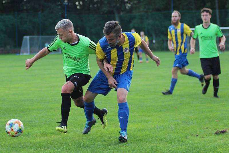 I. B třída, 3. kolo: TJ Byšice - SK Rejšice (0:4), hráno 3. září 2022.