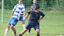 Sokol Libiš - FK Neratovice/Byškovice (v tmavém); 6. kolo divize B; 13. září 2014