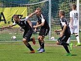 Libišský Marek Malák slaví gól, kterým přispěl k obratu utkání s Klíčany.