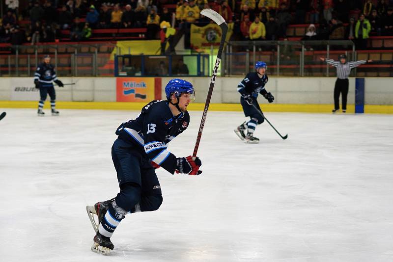 Krajská liga, 18. kolo: HC Junior Mělník - HK Kralupy (4:3), hráno 21. ledna 2023.