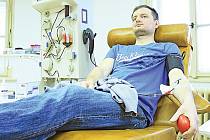 Patrik Krčma daruje krev od osmnácti let.