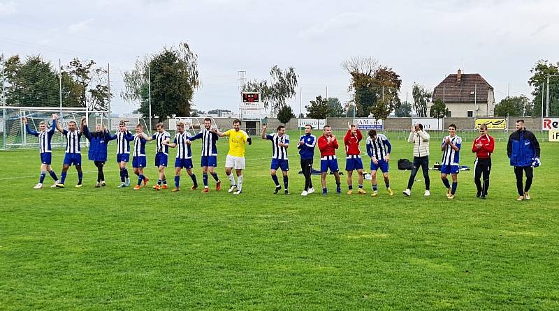 Divize, 9. kolo: Sokol Libiš - FK Admira Praha B (3:0), hráno 1. října 2022.