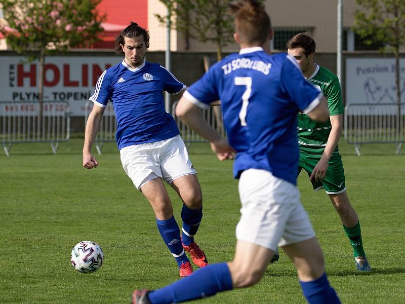 Okresní přebor: Sokol Libiš B (v modrém) - Sokol Tišice (2:3 np)