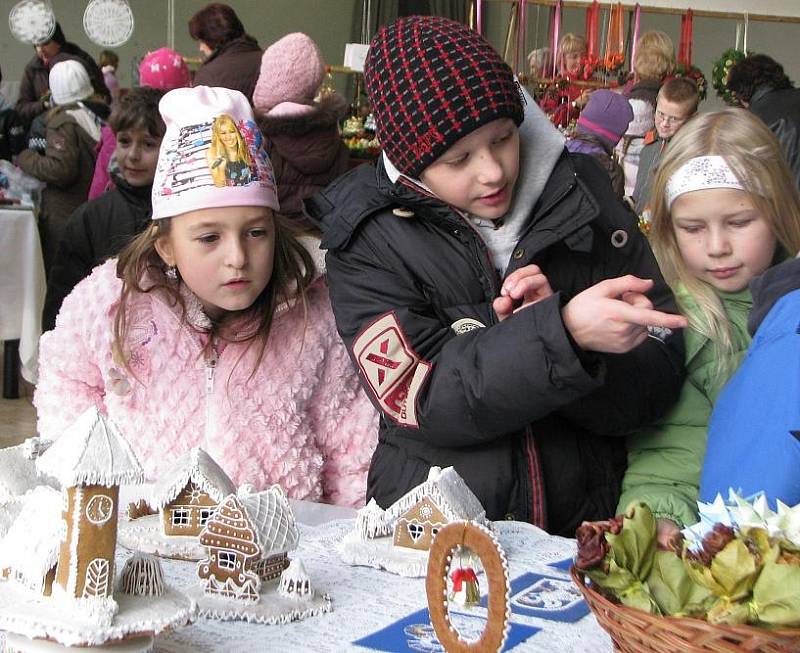 Výstava Vánoce s květinou v Domě dětí a mládeže v Neratovicích.