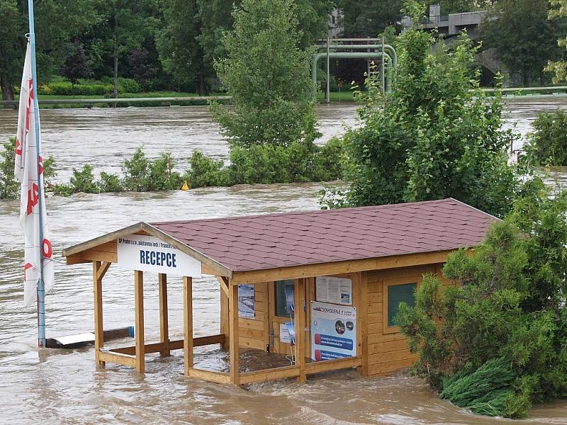 Záplavy v Kralupech nad Vltavou.