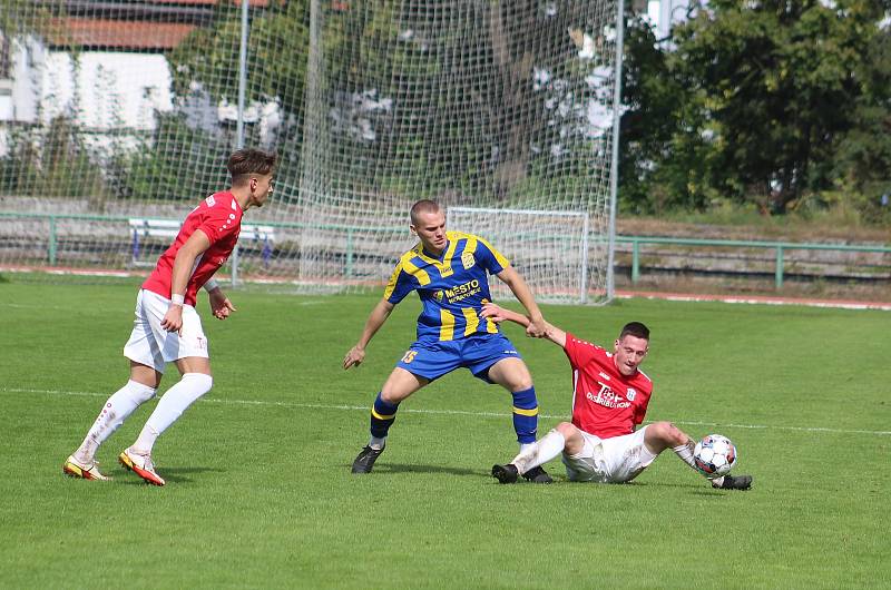 Divize, 8. kolo: FK Neratovice-Byškovice - SK Český Brod (0:0), hráno 24. září 2022.