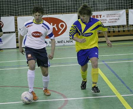 Z futsalového utkání Olympik Mělník - Arsenal Benešov (8:5).