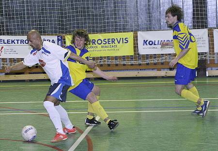 Z futsalového utkání Olympik Mělník - Arsenal Benešov (8:5).