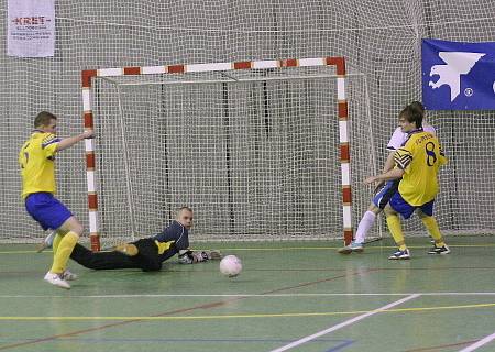 Z futsalového utkání Olympik Mělník - Arsenal Benešov (8:5).