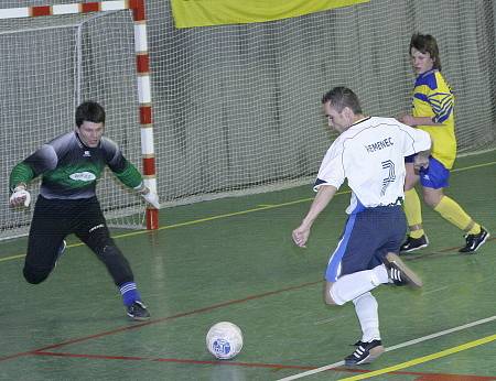 Z futsalového utkání Olympik Mělník - Arsenal Benešov (8:5).