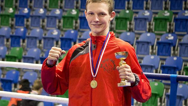 Jan Gazdík z SK Box Mělník se stal mistrem ČR v kategorii kadetů do 66 kg.
