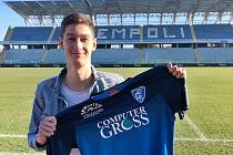 Tomáš Čvančara s dresem Empoli FC, kam odešel z Jablonce na půlroční hostování.