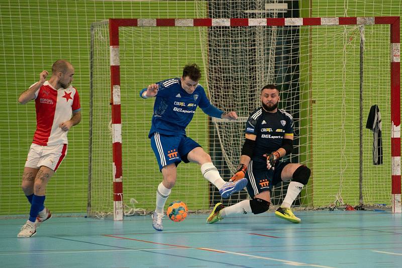 1. Futsal liga, 2. čtvrtfinále: Olympik Mělník - Slavia Praha (4:5P), 30. 3. 2023