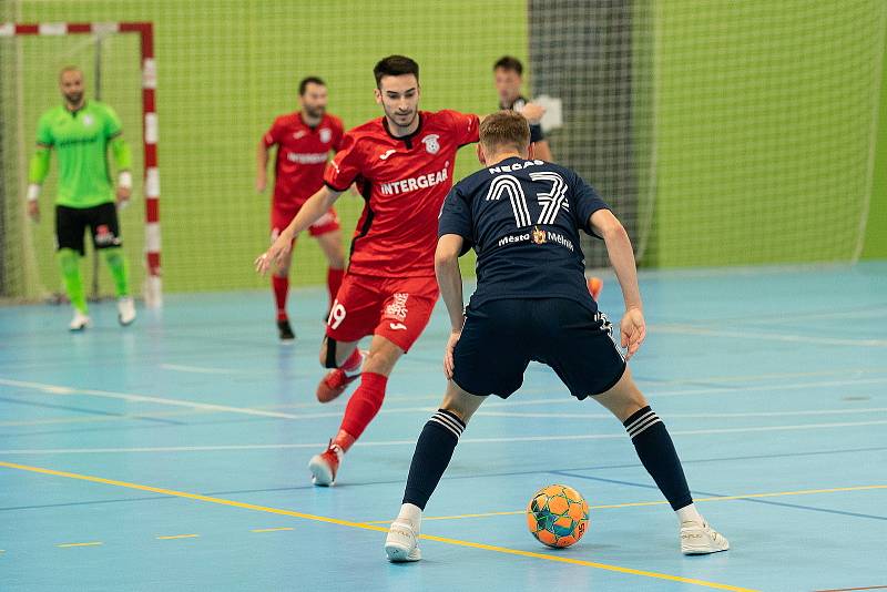 1. Futsal liga, 1. kolo: Olympik Mělník - FK Chrudim (1:10), hráno 26. srpna 2022.