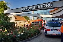 Požár domova seniorů ve Mšeně