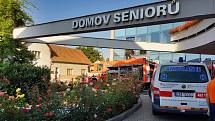 Požár domova seniorů ve Mšeně