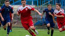 FK Neratovice/Byškovice - Sokol Brozany (v červeném); 4. kolo divize B; 31. srpna 2014