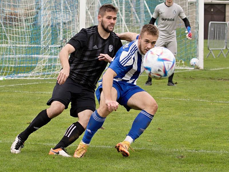 Divize, 9. kolo: Sokol Libiš - FK Admira Praha B (3:0), hráno 1. října 2022.
