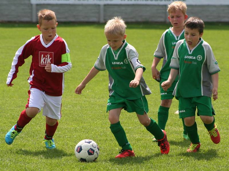 OP minipřípravek: Sokol Tišice - Botafogo Mělník (v červeném)