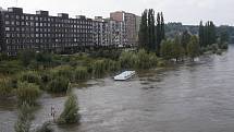 Povodeň v roce 2002 na Mělnicku – Kralupy nad Vltavou.