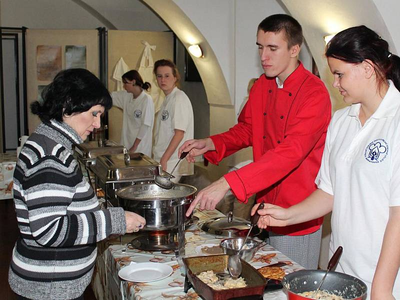 Vánoční kuchyně našich babiček a prababiček v Regionálním muzeu v Mělníku.