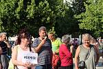 Demonstrace proti vládě Andreje Babiše na náměstí Svobody ve Vsetíně - 11. 6. 2019