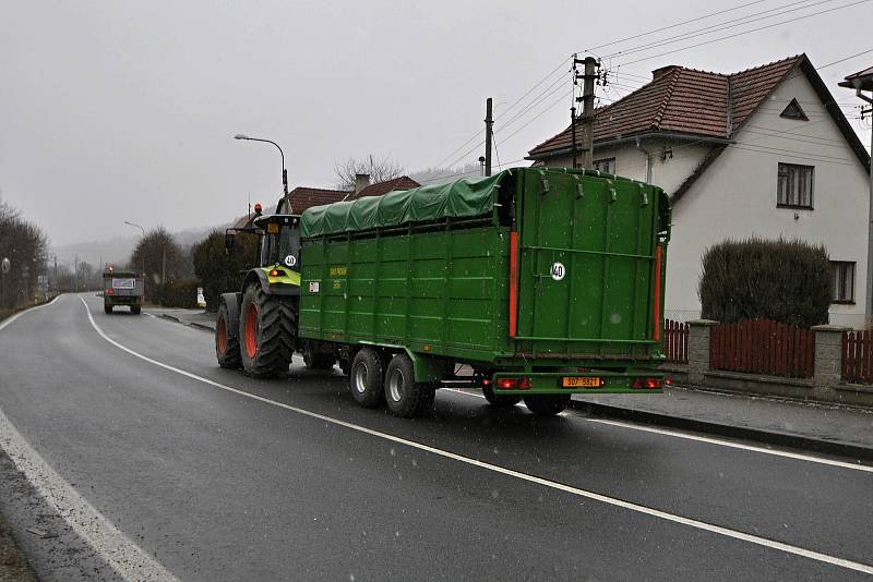 Do protestů proti změnám v rozdělování dotací se ve čtvrtek 20. ledna 2022 zapojili také zemědělci ve Zlínském kraji.