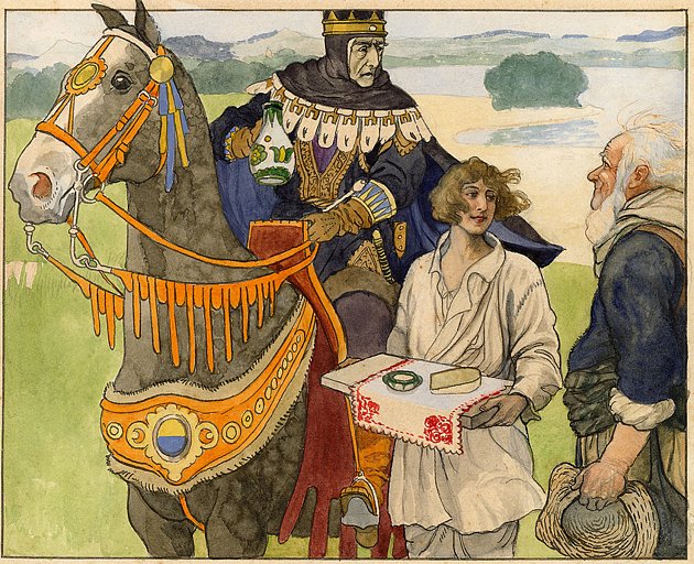 Ilustrace Erbenových pohádek od Artuše Scheinera.