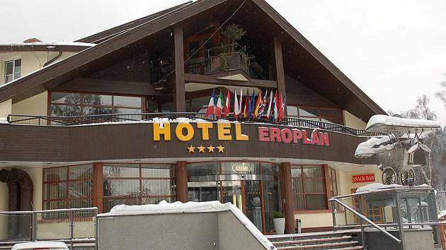 Hotel Eroplán v Rožnově pod Radhoštěm.