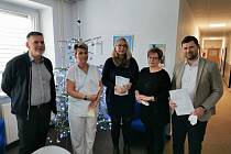 Podpis kolektivní smlouvy ve Vsetínské nemocnici; prosinec 2021