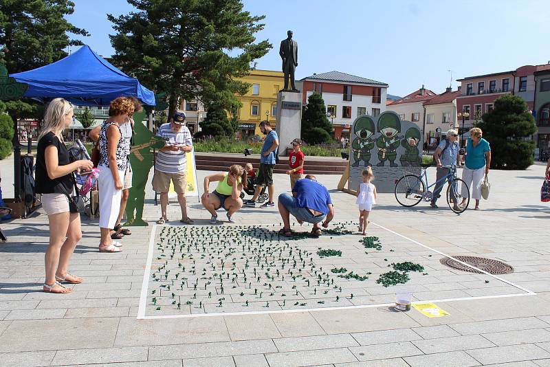 V Rožnově pod Radhoštěm se v úterý 21. srpna 2018 uskutečnil netradiční happening, který připomně