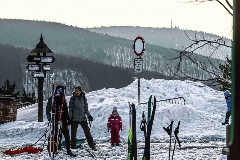 Březnové Pustevny nejen z ptačí perspektivy