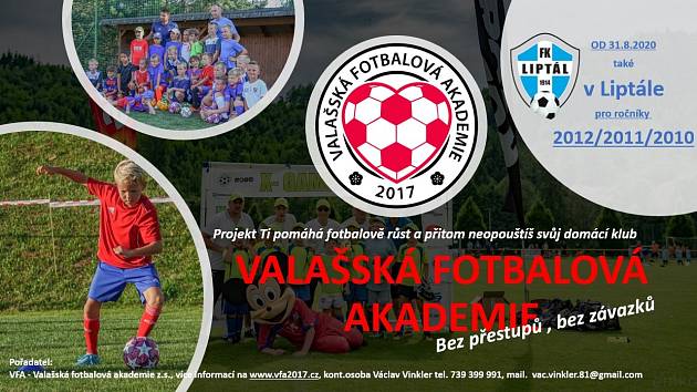 V pondělí 31. srpna vznikla v Liptále nová divize Valašské fotbalové akademie.