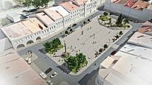 Valašské Meziříčí - vizualizace budoucí podoby náměstí