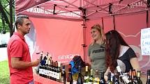 Současně s Ondrášovou valaškou se v rožnovském městském parku konal také festival vína.