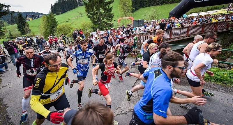 Valachy duatlon 2015 ve Velkých Karlovicích. 